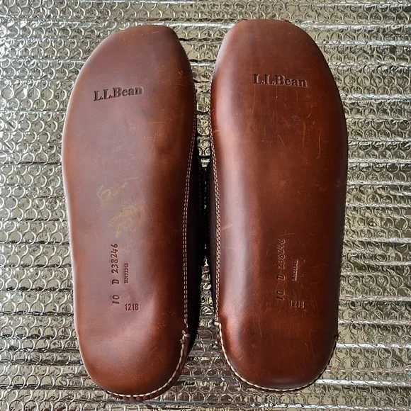 NEW L.L.BEAN Brown Leather Men's Shoes - Picture 6 of 9